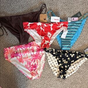 Shade & Shore Vibrant Bikini Bottom Bundle Sz XL